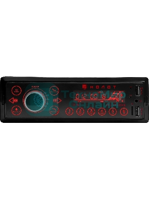 Автомагнитола Ural Молот АРС-МТ 333К, 1 DIN, Bluetooth, USB Type-A