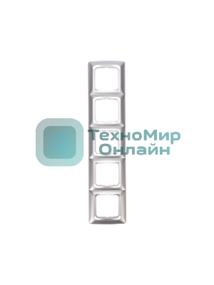 Рамка Kranz 5-я DEA горизонтальная Серебряный металлик