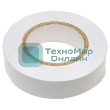 Изолента Сибртех ПВХ, 15 мм х 10 м, белая