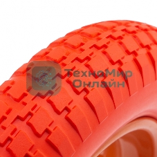 Колесо Palisad полиуретановое 3.00-8 длина оси 90 мм, подшипник 20 мм