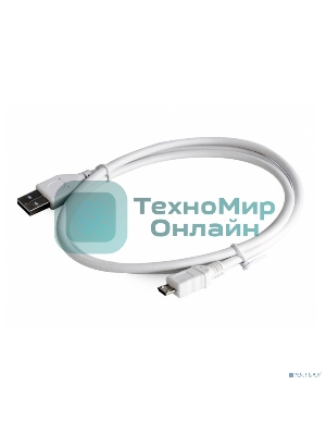 Кабель Gembird/Cablexpert AM/microBM 5P, 0.5м, экран, белый, пакет