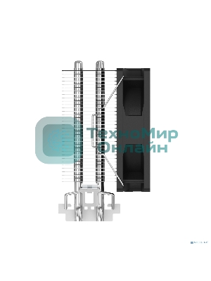 Кулер Cooler ID-Cooling SE-902-SD V3 черный 92мм алюминий+медь 2000rpm 23.1db 3-pin 95W 120мм