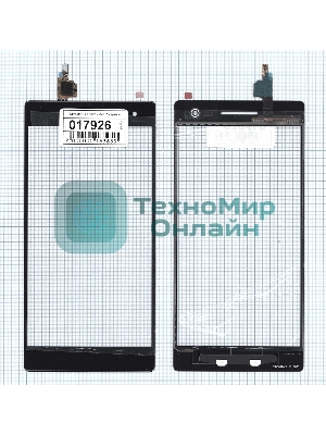 Сенсорное стекло (тачскрин) для Lenovo Phab 2 черное