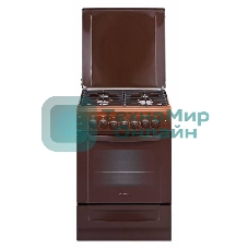 Плита комбинированная Gefest ПГЭ 6102-02 0001 коричневый, конфорок 4 газовых, духовка 55 л, 60 см x 85 см x 60 см