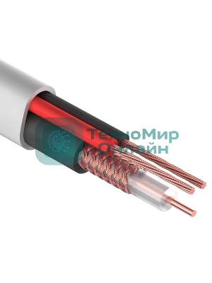 Кабель Rexant КВК-В-2+2x0,75 мм² (Cu/Cu) белый (бухта 200 м) 01-4101-1