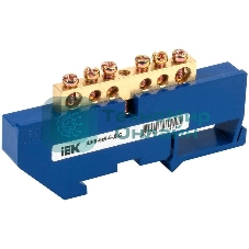 Шина нулевая ШНИ-6х9-6-Д-С на DIN-изол. ШНИ IEK YNN10-69-6D-K07