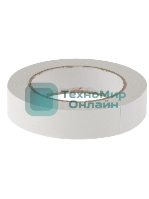 Лента клейкая Matrix на вспененной основе, двусторонняя, белая, 25 мм х 5 м