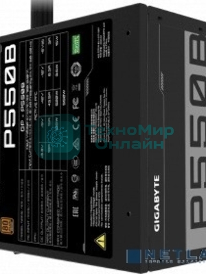 Блок питания Gigabyte GP-P550B, 550Вт, 80 PLUS Bronze, 120мм, черный