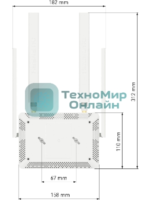 Интернет-центр Keenetic KN-4910 с модемом 4G, Mesh Wi-Fi 5 AC1200 и 4-портовым Smart-коммутатором
