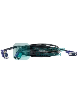 Кабель D-Link DKVM-CB/B1AКабель KVM длиной 1,8 м с разъемами VGA и PS/2