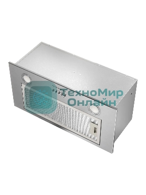 Встраиваемая вытяжка Kuppersberg INPUSH 60 X, High-Tech, 60 см, механическое управление, обратный клапан, 3 скорости, 780 м3/ч, периметральное всасывание, угольный фильтр KF-SC 2 (опция), уровень шума 62 дБ, нержавеющая сталь