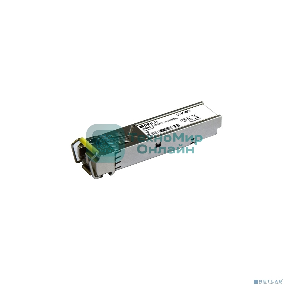 Трансивер ORIGO OFM330T/3KM/B1A WDM SFP-трансивер, 1000Base-BX-D (Simplex SC), Tx:1550 нм, Rx:1310 нм, одномод, до 3км