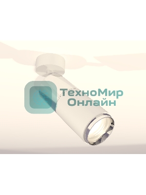 Комплект поворотного светильника Ambrella light XM6312017 SWH/PSL белый песок/серебро полированное MR16 GU5.3 (A2202, C6305, A2060, C6312, N6132)