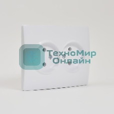 Розетка 2-м СП Karina 16А IP20 без заземл. термопласт белый LEZARD 707-0200-128B
