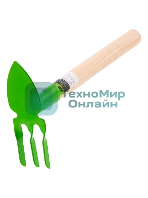 Мотыжка комбинированная, 60х380 мм, стальная, деревянная рукоятка, АГРОНОМ, Россия Сибртех