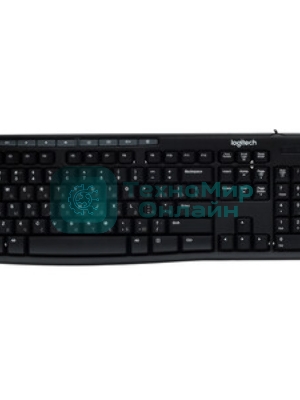 Комплект клавиатура+мышь Logitech Desktop MK200 проводной, USB, 1000 DPI, чёрный