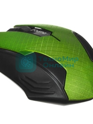Мышь проводная Qumo Office M14 зеленый, 1000 dpi, USB, кнопки - 3