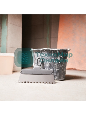 Шпатель фасадный Rexant 250 мм зуб 10х10 нержавеющая сталь, пластмассовая рукоятка