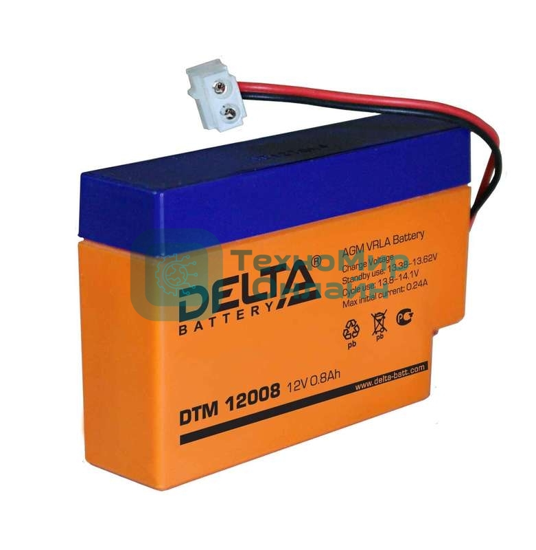 Батарея для ИБП Delta DTM 12008 (12V 0.8Ah)