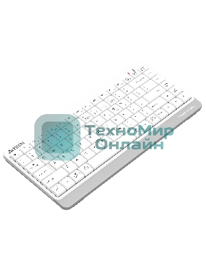 Клавиатура беспроводная A4Tech Fstyler FBK11 USB, Bluetooth/Радиоканал, белый/серый