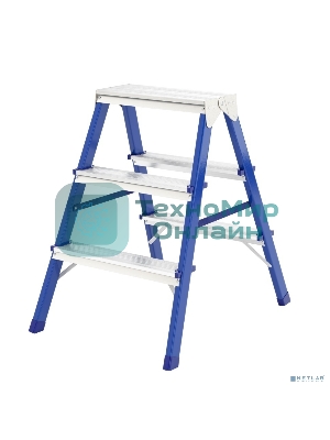 Стремянка двусторонняя Сибртех 3ст стальная