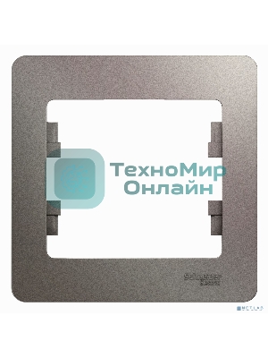 Рамка 1-м Glossa платина SchE GSL001201