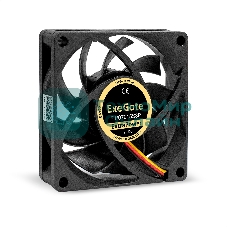 Вентилятор для корпуса ExeGate ExtraPower EP07015S3P черный, 70 мм, 3000 об/мин, 27 дБ, 3 pin