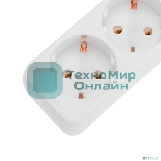 Удлинитель 5 гнезд, 1,5 м, 3х0,75 мм², с/з, белый PROconnect