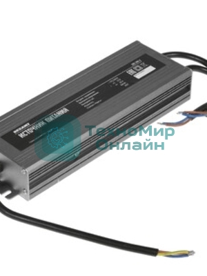 Источник питания Rexant (драйвер) 12В, 300Вт с проводами, влагозащищенный IP67