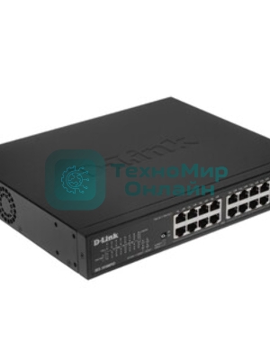 Коммутатор D-Link DES-1018MPV2, 16×100 Мбит/с + 2×1 Гбит/с Combo, неуправляемый