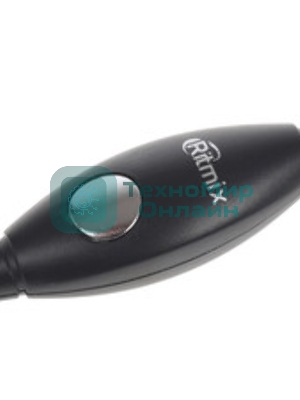 Проводные наушники Ritmix RH-199M черный, накладные, Jack 3.5 мм, регулировка громкости