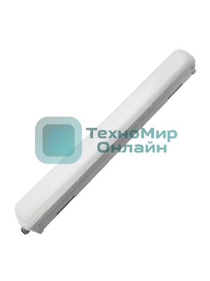 Светильник ДСП IEK LDSP0-1305-18-6500-K01 1305 18Вт 6500К IP65 600мм серый пластик размер 600х88х76 мм, аналог ЛСП-2х18Вт