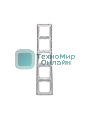 Рамка Kranz 5-я DEA горизонтальная Серебряный металлик