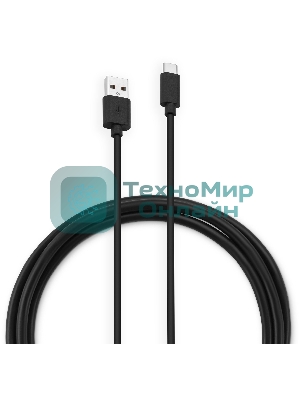 Кабель Buro BU-USB-AC-1M-3A USB (m)-USB Type-C (m) 1м черный