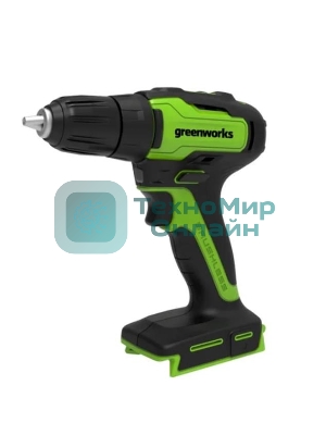 Дрель-шуруповерт GREENWORKS 3704007UA, 24 В, 0 Ач, 90 Нм, бесщеточный