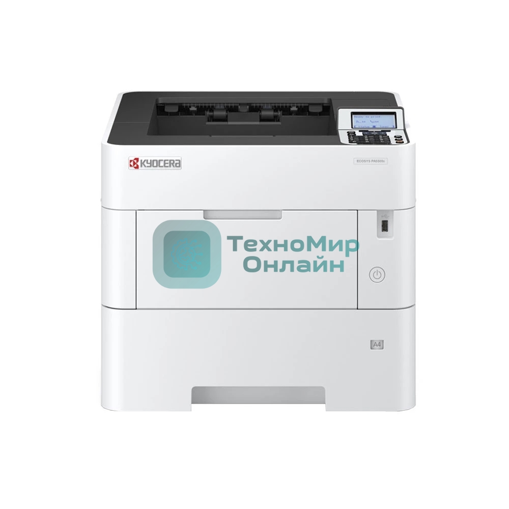 Принтер лазерный Kyocera ECOSYS PA5500x (110C0W3NL0), A4, ч/б, печ. до 55 стр/мин., 1200 x 1200 dpi, USB, RJ-45, Air Print, Mopria