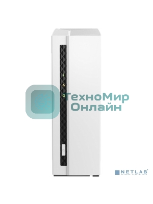 Сетевое хранилище SMB QNAP TS-133 NAS 1 HDD tray. ARM 4-core Cortex-A55 1.8GHz, ram 2 Gb (max), 1x1GbE, 1xUSB 2.0 port,1xUSB 3.2 Gen 1