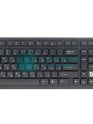 Комплект клавиатура+мышь Defender Columbia C-775 беспроводной, USB, 1600 DPI, чёрный