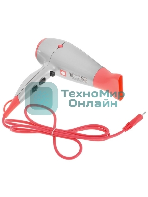 Фен GA.MA Diamond my style GH0304 серебристый/розовый, 2300 Вт, компактный