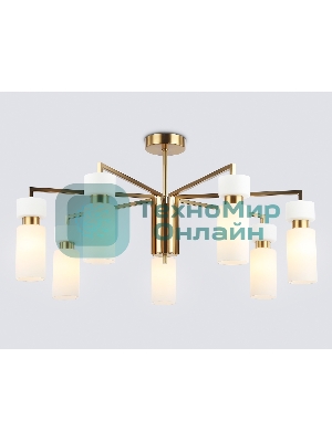 Люстра Ambrella light LH56126/7 BS/FR латунь/белый матовый E14*7 max 40W D705*350