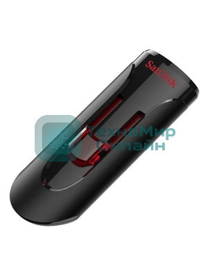 Флешка USB Sandisk CZ600 Cruzer Glide (SDCZ600-064G-G35), 64Gb, USB 3.0, R/W 10/20, черный