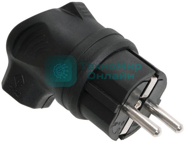 Вилка электрич. с боковым вводом ОМЕГА с заземл. IP44 ВБу3-1-0м каучук IEK PKR01-U-016-2-K02