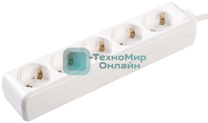 Удлинитель 5х3 м с заземл. 16А IP20 У04 2P+PE IEK WYP10-16-05-03-Z-N