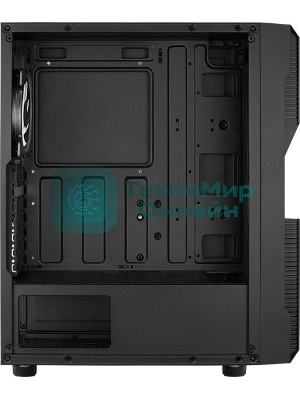 Компьютерный корпус Aerocool/Formula Menace Saturn FRGB-G-BK-v1 черный без БП ATX 4x120мм 2xUSB2.0 1xUSB3.0 audio bott PSU