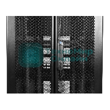 Шкаф серверныйЦМО! ПРОФ напольный 42U (800x1200) дверь перфорированная 2 шт., черный, в сборе (ШТК-СП-42.8.12-44АА-9005)