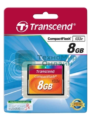 Флеш карта CF 8Gb Transcend TS8GCF133 w/o adapter