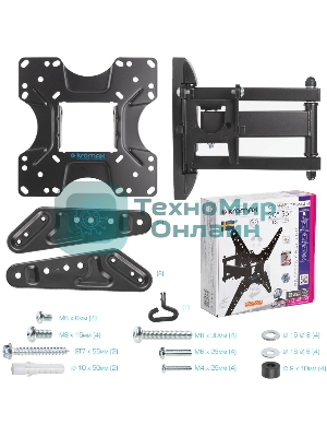 Кронштейн для LED/LCD телевизоров Kromax OPTIMA-414 черный
