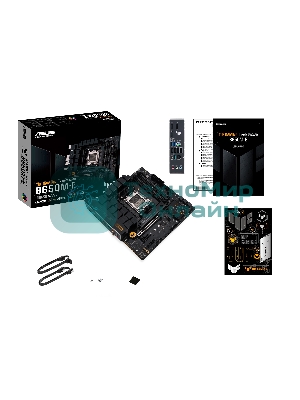 Материнская плата ASUS TUF GAMING B650M-E, AM5, AMD B650, 4xDDR5, 4xSATA, 2xM.2, 1xPCIe 4.0 x16, 2xPCIe x1, 2xDP, 1xHDMI, 1x 2.5Gb LAN, 1xUSB-A 3.2 Gen 2, 2xUSB-A 3.2 Gen 1, 4xUSB 2.0, 1xUSB-C 3.2 Gen 2, 3x3.5 мм, 7.1, mATX