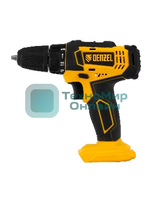Дрель-шуруповерт Denzel CDL-18-0, 18 В, 0 Ач, 30 Нм, щеточный