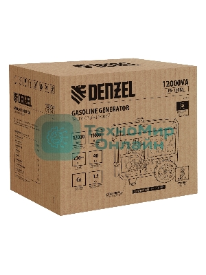 Электрогенератор бензиновый Denzel PS-120EA, 12 кВт, 110 дБ, 276 кг